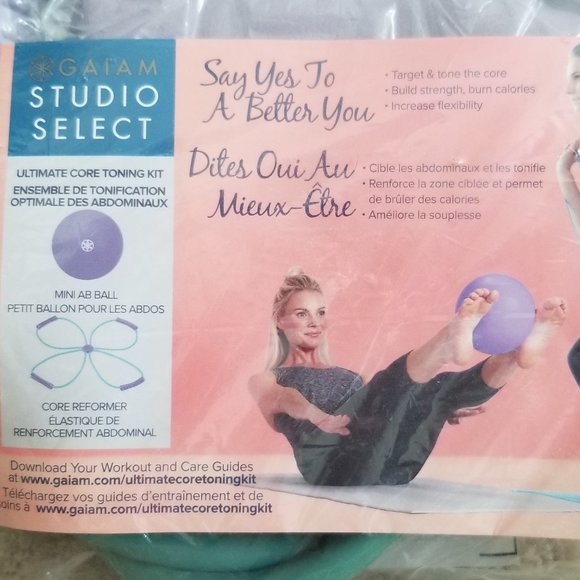 **NIP** Gaiam Studio Select Ultimate Core Toning Kit - Picture 4 of 5